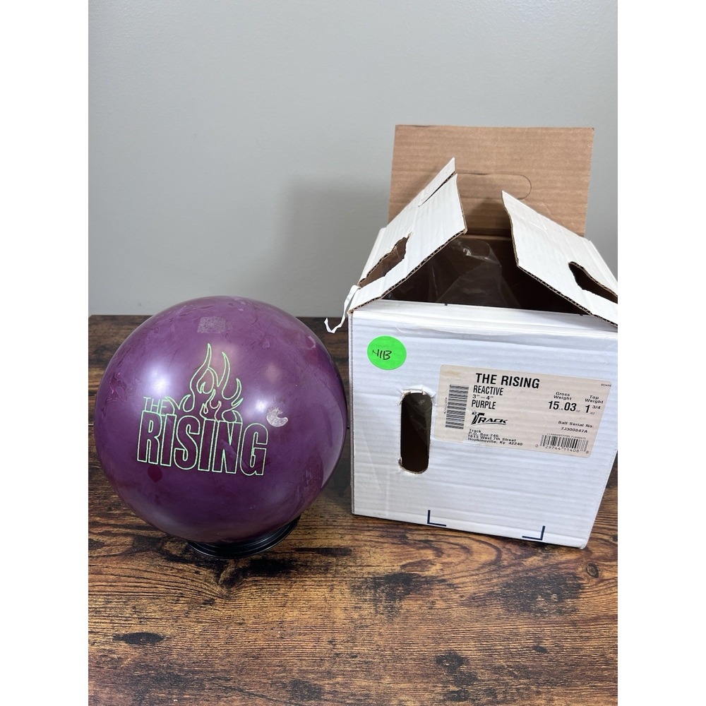 Track UP-Rising 15LB Bowling Ball Purple NEW With Box